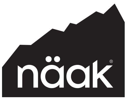 Naak Logo Black mountain white background